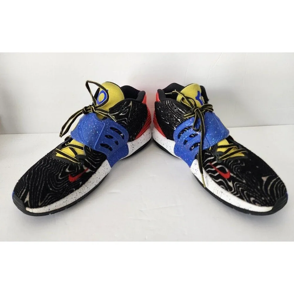 Men's Size 9.5 Nike KD 14 Pop Art Shoes Black-White-Yellow Strike CW3935-004